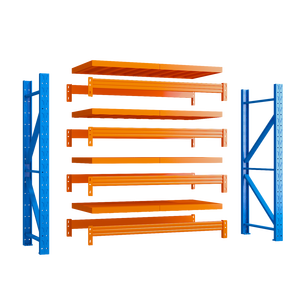 Light Duty Steel 4-Layer Boltless Adjustable Mezzanine Rack Foldable Durable Powder Coated Warehouse Shelving System Corrosion - Product Image 5