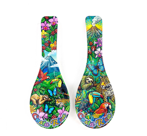 Cucharas Personalizadas al por Mayor, Recuerdo de México, Costa Rica, Málaga, República Dominicana, Cuchara Decorativa Impresa, Adorno de Cocina, Regalo - Product Image 6