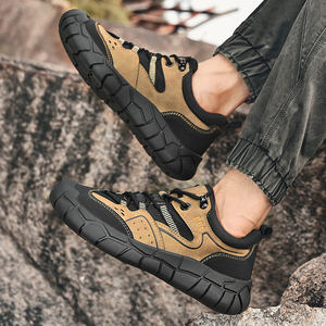 รองเท้าเดินผู้ชาย Mychonly 2024 รุ่นล่าสุด สีกากี รองเท้าผ้าใบแบบผูกเชือก สวมใส่สบาย ระบายอากาศได้ดี  รับผลิตแบบ OEM สำหรับฤดูใบไม้ผลิและฤดูใบไม้ร่วง  พร้อมบริการสกรีนโลโก้แบรนด์ - Product Image 6