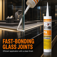 Scellant adhésif en silicone multi-usages résistant aux intempéries pour l'intérieur et l'extérieur, pour la fermeture des joints de portes, fenêtres, bâtiments et murs