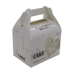 Cajas <span class=keywords><strong>de</strong></span> Regalo <span class=keywords><strong>de</strong></span> papel <span class=keywords><strong>de</strong></span> comida gable con logotipo personalizado, mini embalaje para Tartas, macarrones, huevos <span class=keywords><strong>de</strong></span> Pascua, con mango - Product Image 3