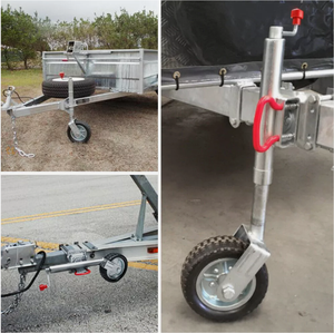 <span class=keywords><strong>Roue</strong></span> <span class=keywords><strong>jockey</strong></span> robuste de 6 pouces <span class=keywords><strong>avec</strong></span> pneu en caoutchouc plein |   Capacité de 450 kg pour remorques et remorques de yacht en Australie - Product Image 6