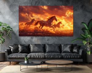 Groothandel Moderne Twilight Arabische Paarden Lopen <span class=keywords><strong>Wild</strong></span> In De Woestijn Arabische Stijl Canvas Kunst Prints Voor Interieurontwerp Projecten - Product Image 3
