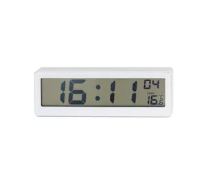 Sveglia digitale termometro tempo retroilluminazione misuratore di temperatura elettronico orologio da parete da tavolo sveglia personalizzata per la casa dell'ufficio