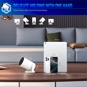 Productos en Stock: Proyector Portátil Android HY300 PRO+ 1280*720P LCD para Cine en Casa y Negocios - Product Image 5