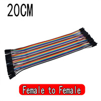Câble de connexion DuPont 40 broches, câble couleur, connecteurs femelle/femelle et mâle/mâle, ligne de connexion 254, 10/20/30 cm