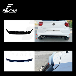 Kit de Difusor de Alerón Trasero, Faldones Laterales, Protector de Parachoques Delantero Aerodinámico de Alto Rendimiento MAX Sport para VW Polo MK6 2018+ - Product Image 5