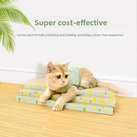 Griffoir pour chat en carton ondulé plat en forme d'os, écologique, durable, facile à nettoyer, jouet pour aiguiser les griffes pour chats4