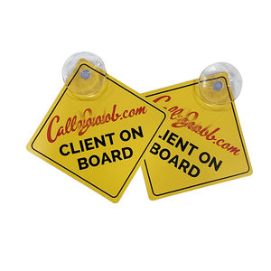 علامة تحذير بلاستيكية مخصصة للأطفال من كلوريد البولي فينيل على اللوحة مع كوب شفط - Product Image 1