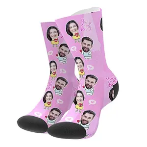 Delight Girl Christmas Candy Print Socks Manufacturers