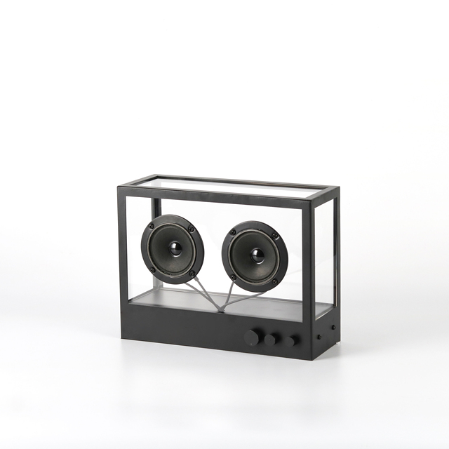 Modern Light Luxury Transparent Bluetooth Speaker Creative Audio Ornament Sculpture for Home Decor