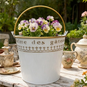 Macetas de Metal de Estilo Japonés y Coreano, Hechas a Mano, Disponibles con Envío Rápido, Decoraciones para Jardín y Hogar - Product Image 2