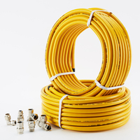 Connecteur de Tuyau Ondulé CSST Élastique Jaune / Acier Inoxydable
