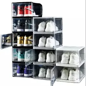 Amazing Load-bearing Drawer Plastic Transparent Clear Acrylic Sneaker Shoe Box Storage Display Box