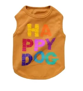 Wholesale New 2015 Dog Clothes pet grooming Summer Clothes For Dog Cotton Vest Clothing Pet Products Dog Product