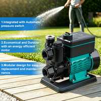 Pompe de surpression automatique 32m auto-amorçante 8m de aspiration, marche/arrêt automatique, pour l'irrigation domestique et de jardin, alimentation en eau, pompe à pression pour la ville