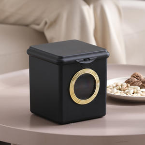 ถังขยะตั้งโต๊ะทรงสี่เหลี่ยมสีขาวหรูหรา พร้อมฝาปิดแบบพลิก สำหรับใช้ในบ้าน สำนักงาน หอพัก - Product Image 2