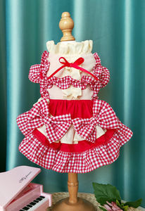 <strong>Graceful</strong> Bowknot <strong>Pet</strong> Party Dress Dog Cat Princess Dress Clothes - Product Image 4