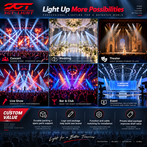 Projecteur LED 1000W à écran tactile LCD, tête mobile, IP66, CMY+CTO, contrôle DMX, angle de faisceau 4-47° pour clubs – Approvisionnement direct usine - Product Image 5