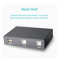 USB2.0 sharer Printer 2 host komputer terhubung ke printer 2 in 1 keluar saklar manual