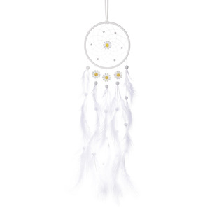 Pendentif attrape-rêves blanc, <span class=keywords><strong>indien</strong></span>, pour dortoir d'étudiant, cadeau d'anniversaire de Noël - Product Image 5