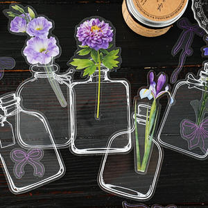 สติกเกอร์ 15 แผ่น/แพ็ค ชุดดอกไม้ในฝัน ซีรีส์ดอกไม้ใน<span class=keywords><strong>ขวด</strong></span>ขนาดใหญ่ ทำมือ สำหรับตกแต่งสมุดบันทึก DIY - Product Image 1