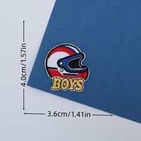 Patchs brodés « Motorbike Boy » thermocollants ou à coudre, adaptés aux accessoires vestimentaires DIY tels que vêtements, sacs et chapeaux