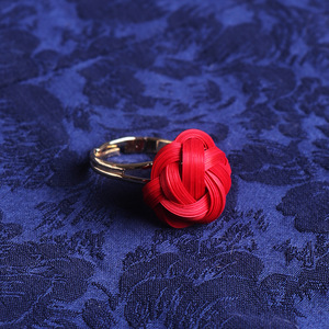 Handmade Bamboo Weaving <b>Ring</b> Unisex Fashion Jewelry Gift Occasion <b>Craft</b> <b>Ring</b> Green Blue Color - Product Image 4