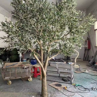 Olivier Olivier Grand Arbre Artificiel Moderne et Réaliste pour la Décoration Intérieure et Extérieure des Restaurants Hôtels Olivier