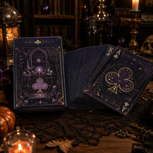 Jeu <span class=keywords><strong>de</strong></span> cartes <span class=keywords><strong>de</strong></span> poker personnalisé avec des illustrations exquises sur <span class=keywords><strong>le</strong></span> thème d'Halloween, cartes à jouer aux couleurs sombres et atmosphériques - Product Image 5