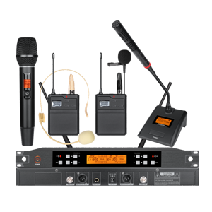 Sistema de Micrófono Inalámbrico UHF Profesional de Doble Canal OEM EIF HP-1000, Micrófono de Mano Profesional para Escenario, Karaoke, Iglesia - Product Image 1