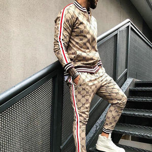 Traje de poliéster a la moda para hombre, alta calidad, para trotar, 2 piezas, personalizado - Product Image 4