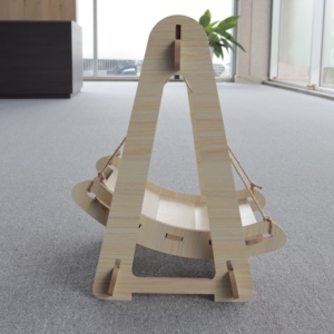 Vietnam Anti-Rollover Suspendu Nid Balançoire Pour Animaux De Compagnie Chat Perchoir Multifonctionnel Hamac En Bois Lit avec Fonction Amovible pour Chats - Product Image 4