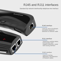 Precio de fábrica Handheld Lan Tester Probador de cable de red Multifunción Rj11 Rj45 Buscador de línea alámbrica GUANGYAN X1 Wire Tracker