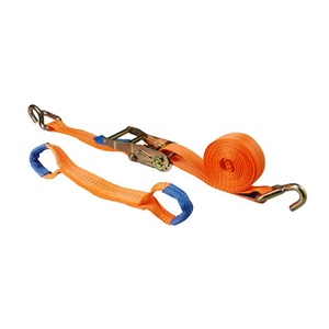 Correas de amarre para transporte de vehículos, con doble gancho en <span class=keywords><strong>J</strong></span>, correas de trinquete para 2 coches, cinturón de transporte, amarre lateral para ruedas de coche - Product Image 4