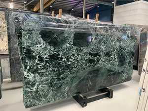 Dalle de marbre vert classique poli d'Italie, Verde Mare Verde Alpi, pour la décoration de villas de luxe - Product Image 3