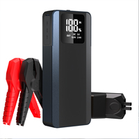 Démarreur de batterie et compresseur d'air robustes 16000mAh 2500A pour moteurs essence 8L/diesel 4L, résistants aux chutes, à la chaleur, à l'eau et au feu, 60W PD