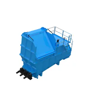Easy to move and transfer Raw Material bin of chicken waste rendering plant