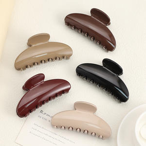 إكسسوارات شعر بلاستيكية من CLARMER 9 PC مشابك شعر جميلة لامعة على سطح شبه دائري عالي الجودة للنساء - Product Image 4