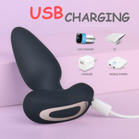 Bola Getar Anal Silikon Elektrik dengan Remote, Vibrator Vagina, Anal Beads, Butt Plug, Mainan Seks Anal untuk Pasangan Gay, Wanita, dan Pria
