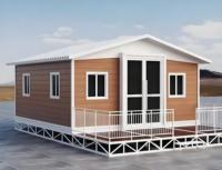 Maison conteneur extensible économique à installation facile, 3 chambres avec cuisine et séjour