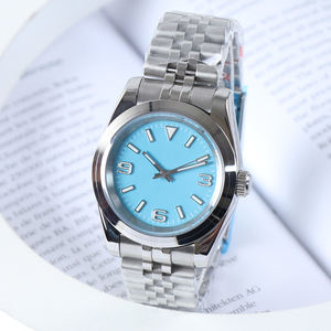 Montre NH35 sans logo, 36 mm/39 mm, mouvement mécanique automatique, cadran bleu NH35, étanche 50 mètres, verre saphir, montre-bracelet de luxe - Product Image 2