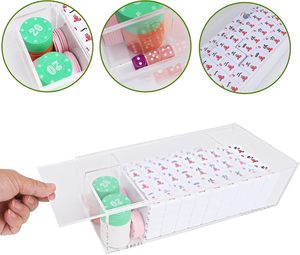 Bán buôn đa chức năng kích thước tùy chỉnh Acrylic <span class=keywords><strong>mahjong</strong></span> trường hợp hiển thị rõ ràng hộp lưu trữ cho nhà du lịch xã hội tụ họp - Product Image 6