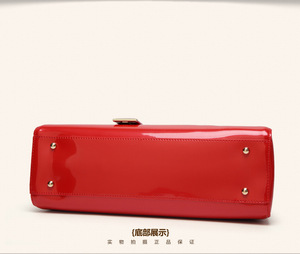 Nuevo Bolso de Mano de Cuero Sintético Brillante de Alta Calidad, Bolso de Hombro Casual de Lujo Simple para Mujer - Product Image 5