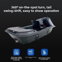 Bateau électrique à moteur en fibre de carbone, capacité 2 personnes, loisirs et divertissements en plein air, course nautique pour adultes, surf aquatique