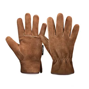 Leather Safety Work Gloves Gardening Carpenter Thorn Proof Truck Driving Safty Gloves Working Waterproof for Construction