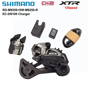SHIMANO <span class=keywords><strong>XTR</strong></span> Di2 M9250 Bicicleta de Montaña Inalámbrica de 12 Velocidades con SW M9250 RD M9250 EC, Cargador DN100 DN320, Piezas Originales para Bicicleta - Product Image 1
