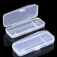 21 SUNSHING Boîte de rangement de rasoir de voyage personnalisée pour homme, étui de protection transparent portable en plastique pour rasoir manuel