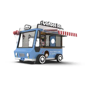 Camión de comida Jekeen usado Hot Dog coche remolques de helados móvil carrito de comida rápida para la venta