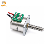 Moteur pas à pas à aimant permanent Tengli 10BY25 5V CC avec vis filetée M3 de 10 mm et 18 degrés pour serrures intelligentes et automatisation robotique